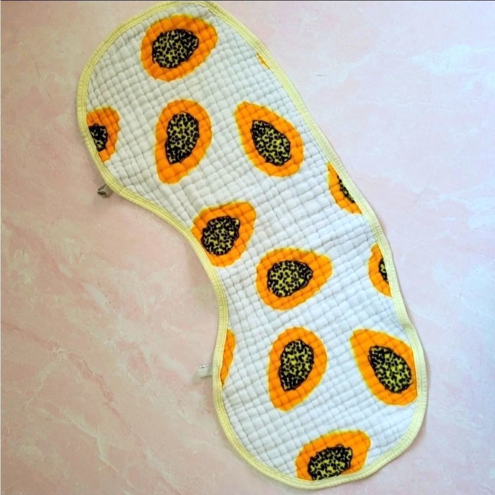 Papaya baby feeding comfy cloth bib exotic fruit